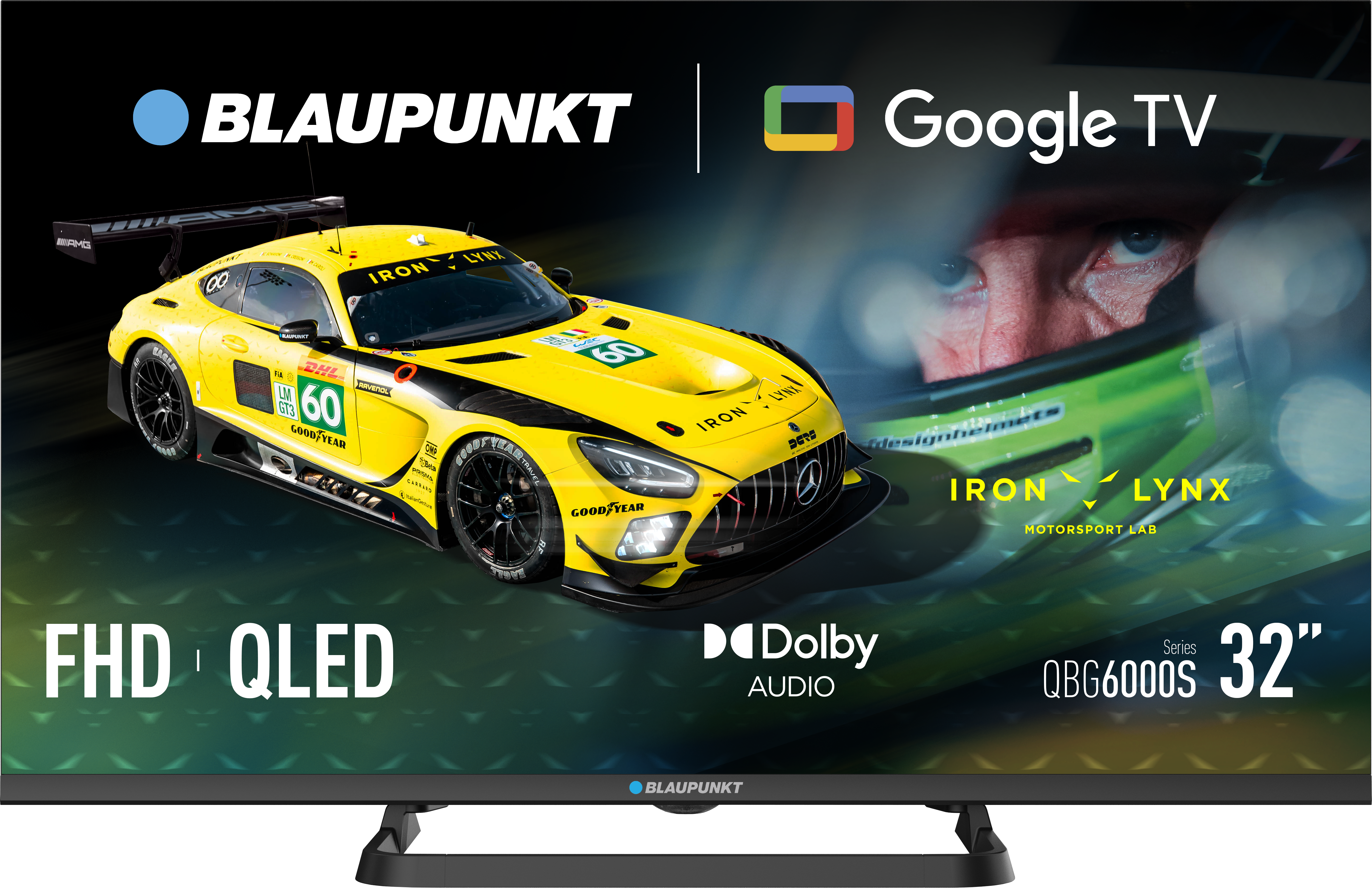 Blaupunkt 32QBG6000S — QLED TV, Smart TV, Google TV, Black