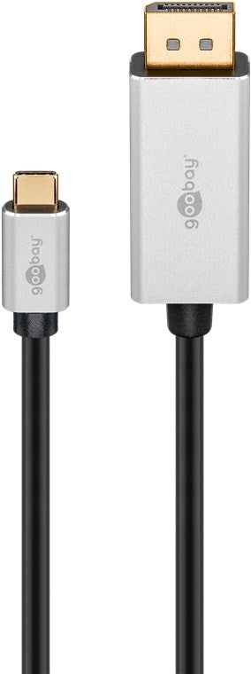 Goobay 60176 — USB-C to DisplayPort Adapter Cable, Type-C, 2 m