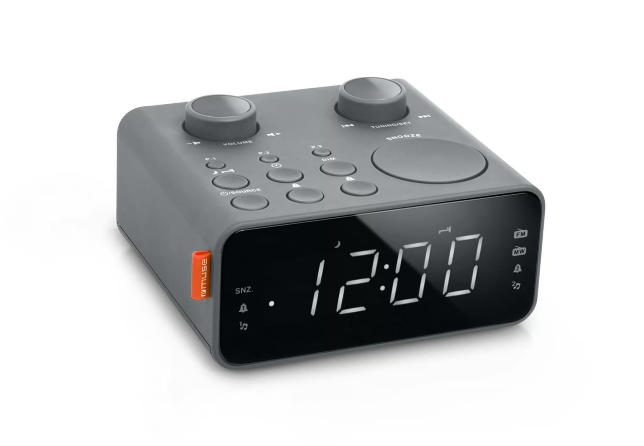 Muse M-17 LG — Dual Alarm Clock Radio, Alarm function, AUX in