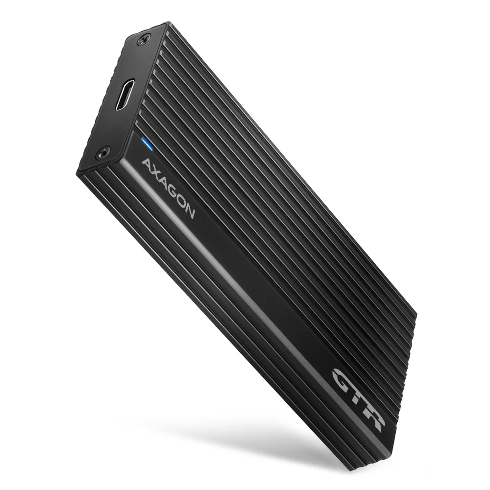 AXAGON EEM2-GTR — External USB-C 3.2 Gen 2 metal box for M.2 NVMe SSDs