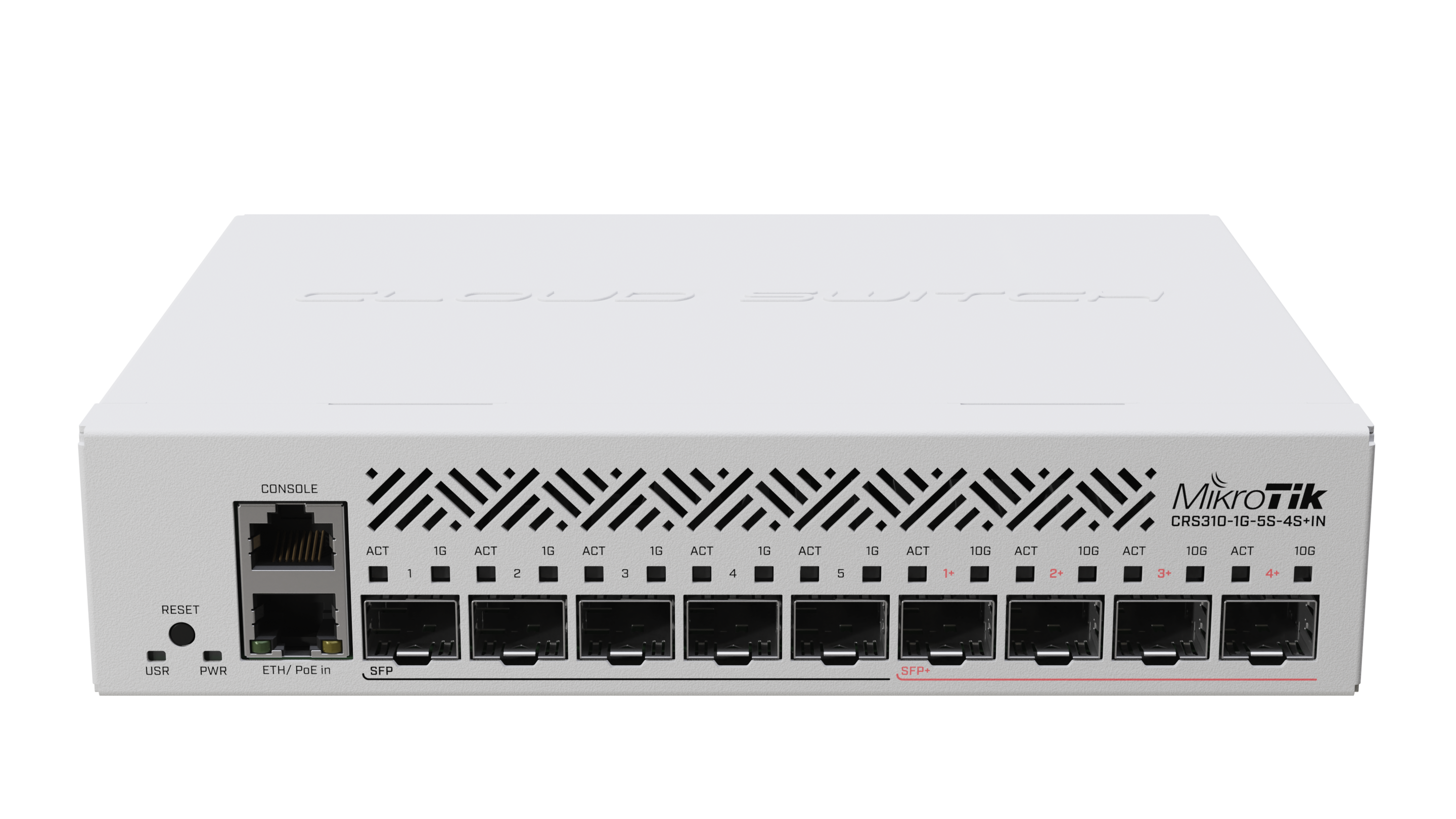 MikroTik CRS310-1G-5S-4S+IN — Cloud Router Switch, Managed L3, Rackmountable, Mesh Support No
