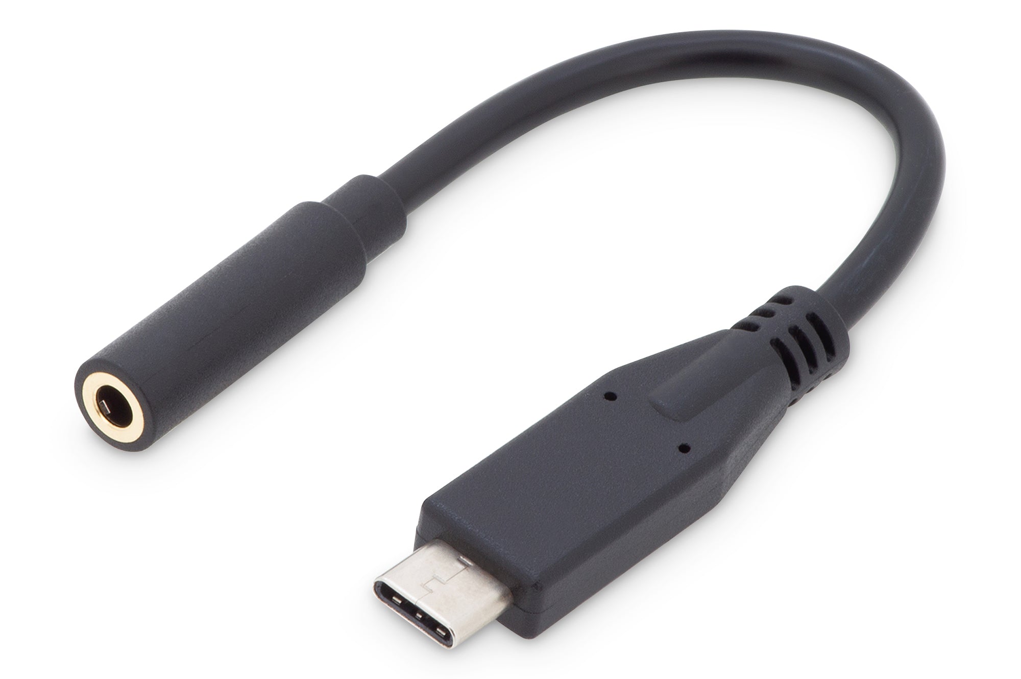 Digitus AK-300321-002-S — USB Type-C Audio adapter cable, Type-C - 3.5mm M/F, 0.2m, Audio input/output, Version 3.1