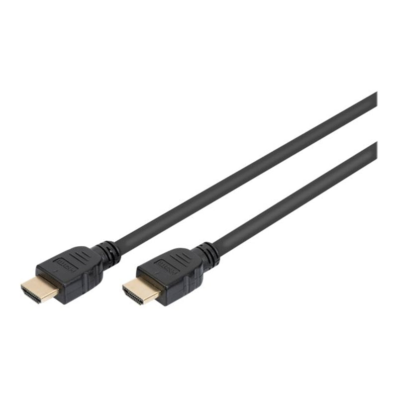 Digitus AK-330124-010-S — Ultra High Speed HDMI Cable with Ethernet, HDMI Male (type A), HDMI Male (type A), HDMI to HDMI