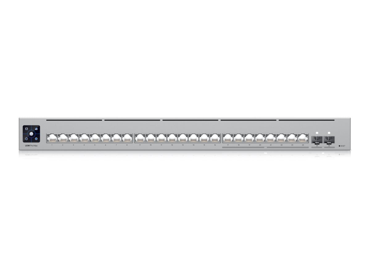 Ubiquiti USW-Pro-Max-24 — Etherlighting Switch with 2.5 GbE, Managed L3, Rackmountable