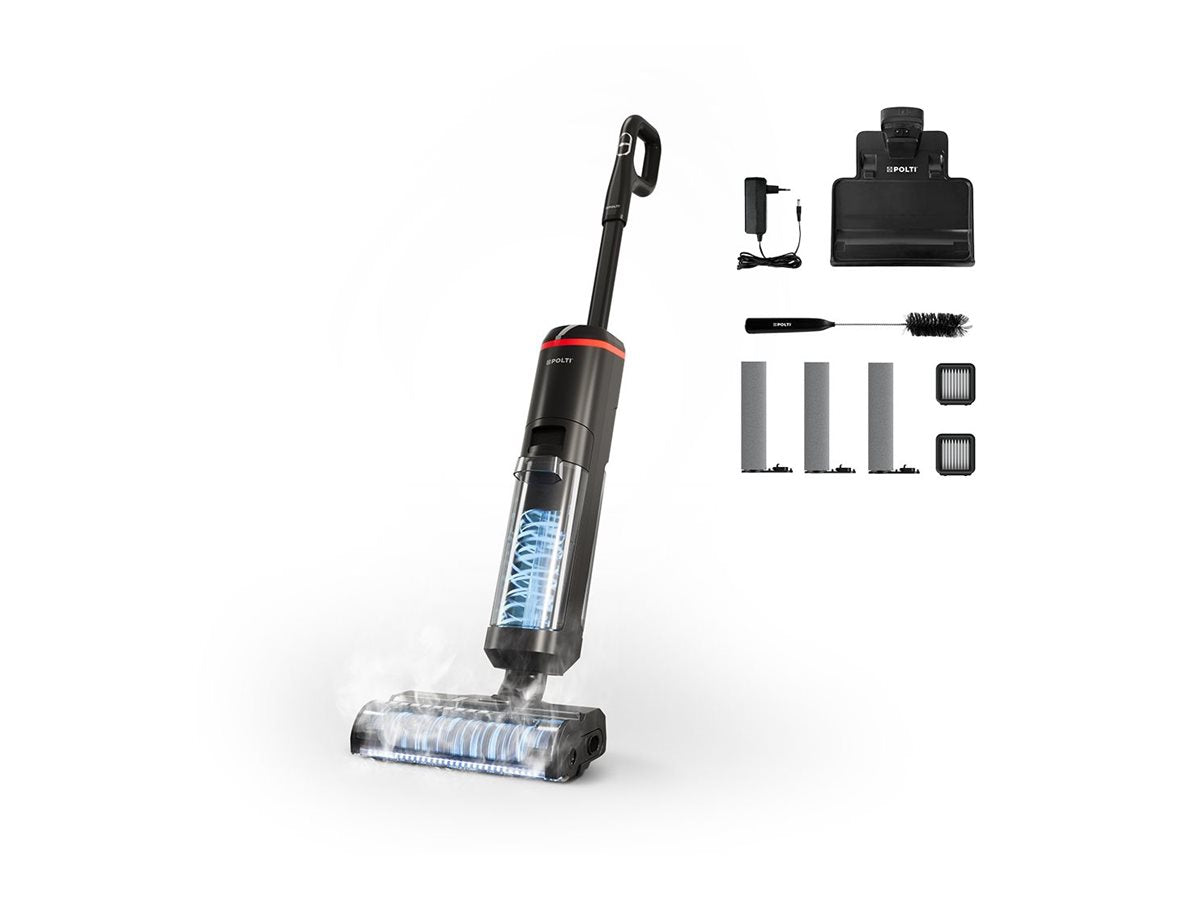 Polti RollySteam WD40C — Cordless Steam Cleaner, Power 450 W, Water tank capacity 0.6 L, Black