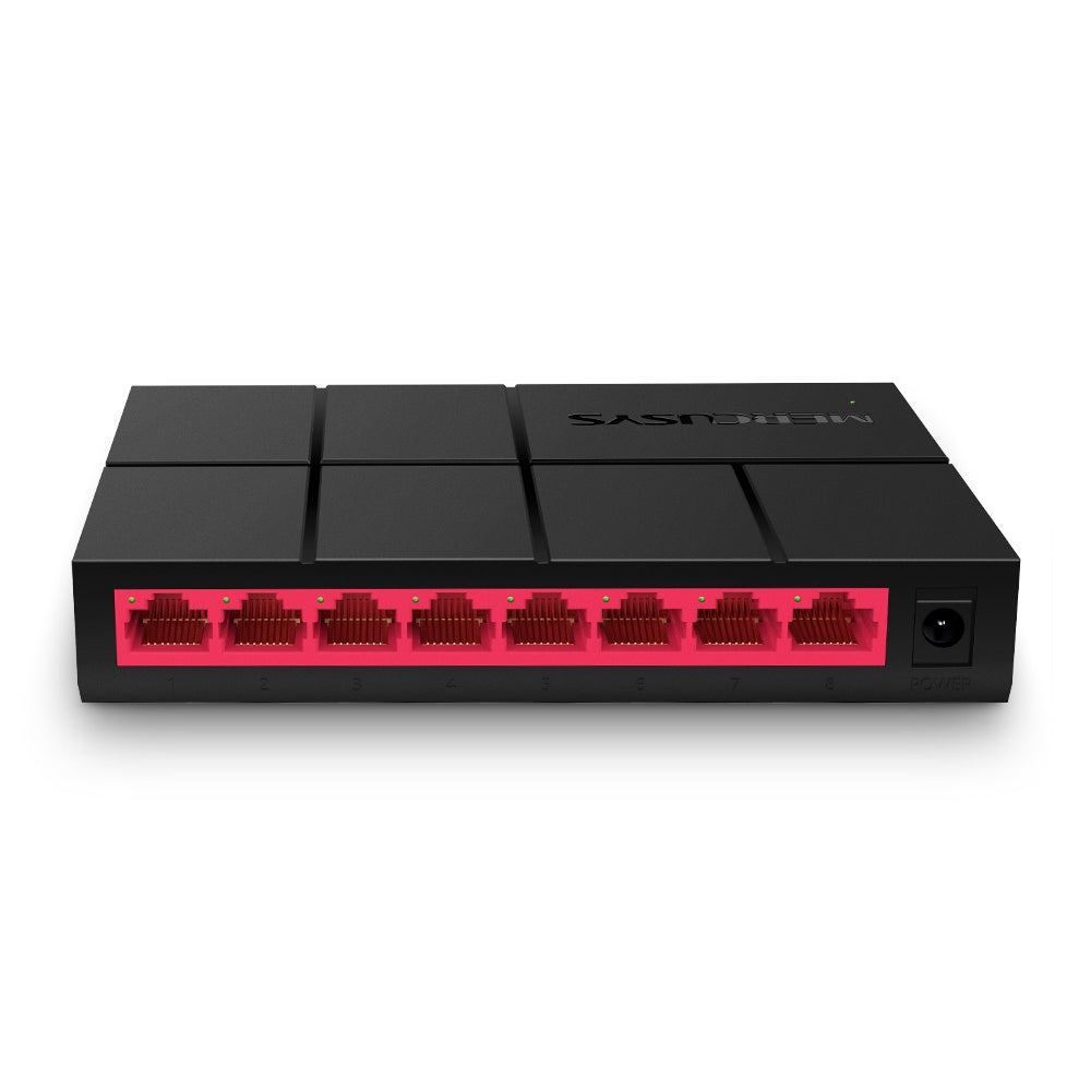 Mercusys Switch MS108G, Unmanaged, Desktop, Power supply type External