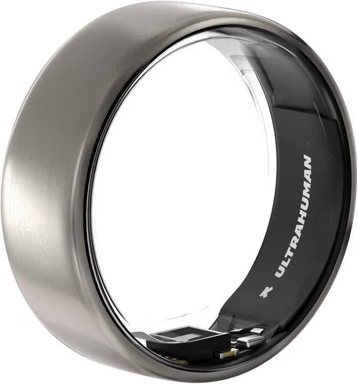 Ultrahuman — Ring Air, Raw Titanium, Size 9, Smart Ring
