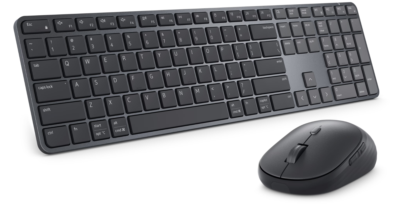 Dell KM726 — Pro 7 Slim Keyboard and Mouse, Keyboard and Mouse Set, Wireless, Mouse included