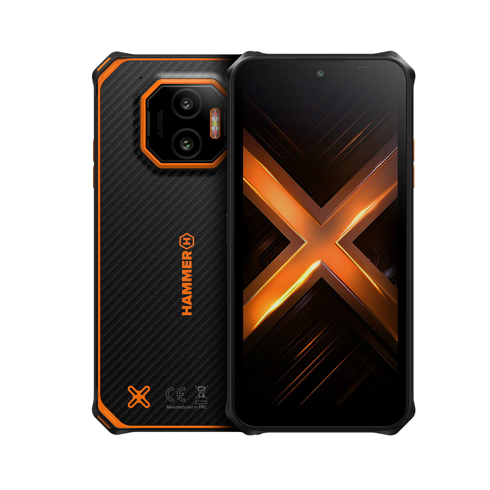 Hammer Energy X2, Black/Orange, 6.1 ", IPS