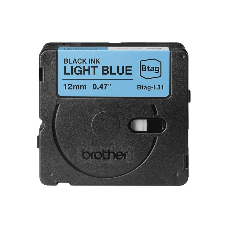 Brother BTAG-L31 — Label Tape, Black on Light Blue