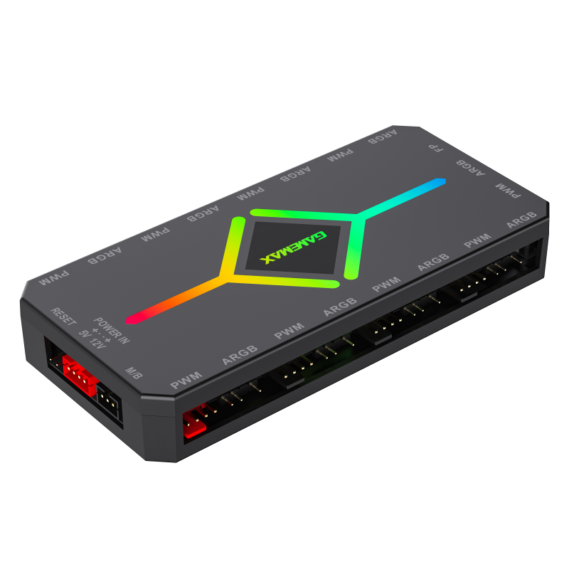 Gamemax V4.0 ARGB PWM HUB BK, Hub for Gaming Chassis