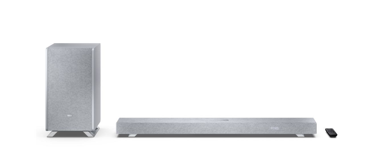 Sharp HT-SBW53121(SL) — 3.1.2 Dolby Atmos/DTS:X Soundbar with Wireless Subwoofer, Bluetooth