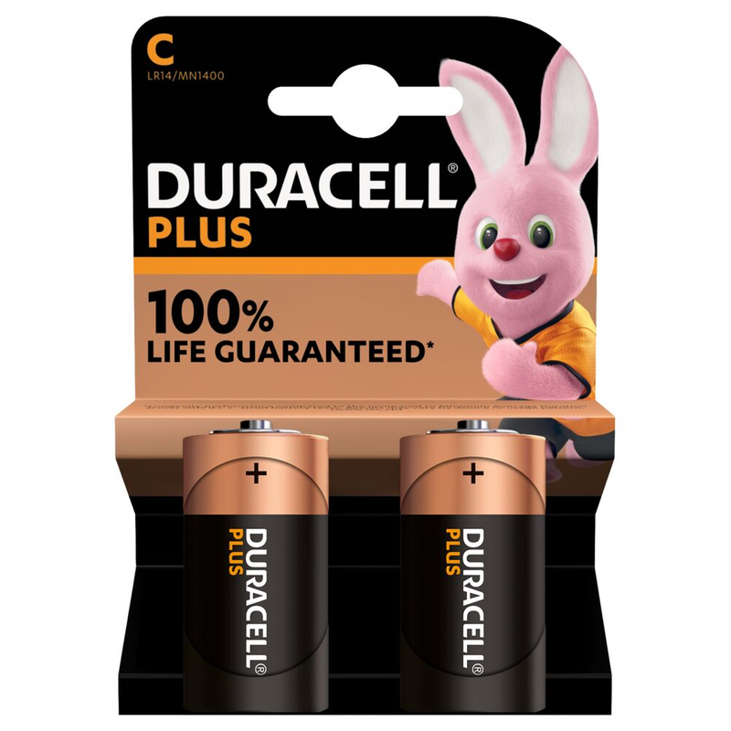 Duracell Plus MN1400, Alkaline, 2 pc(s)