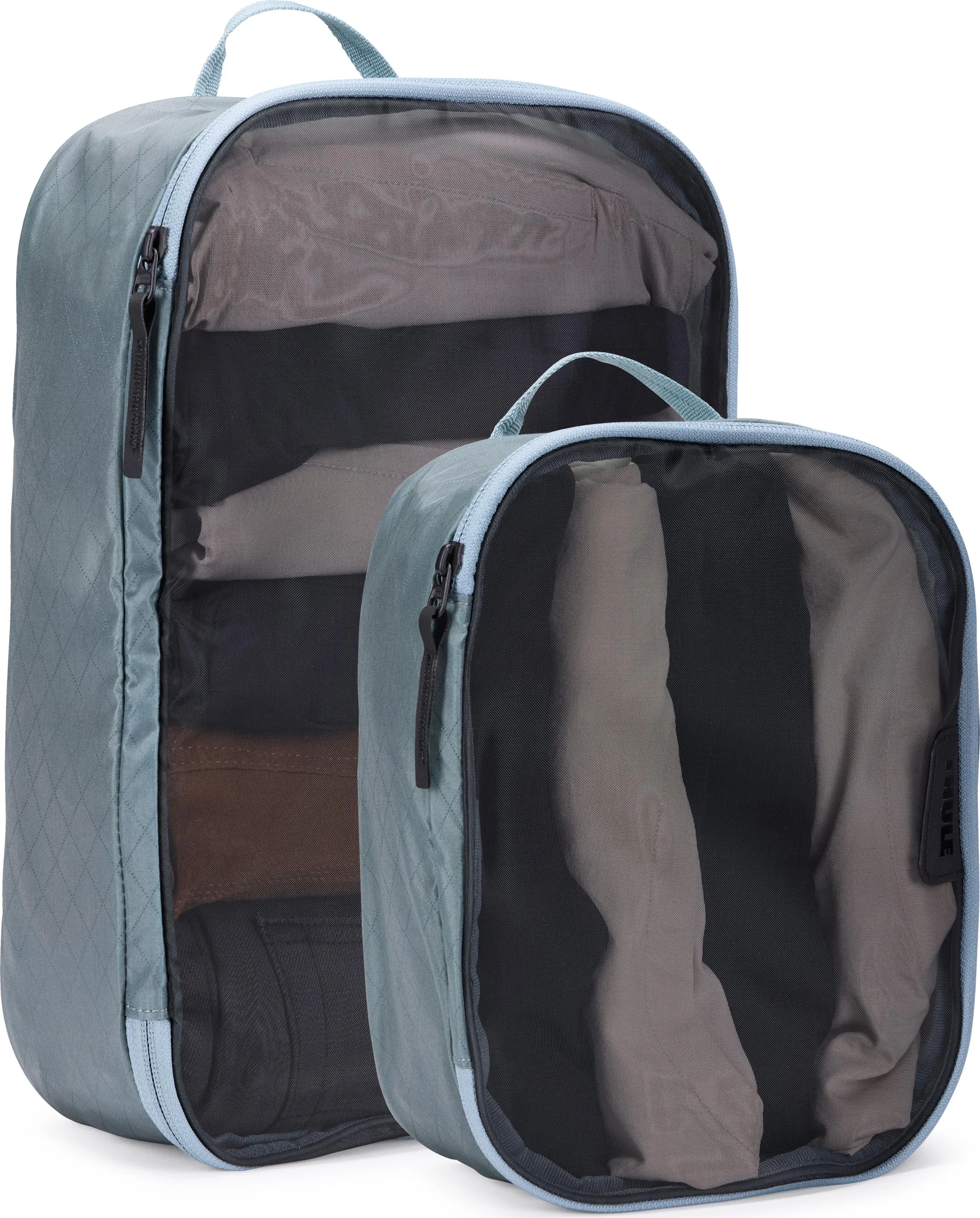 Thule Packing Cube Set, 1x Medium, 1x Small, Pond Gray