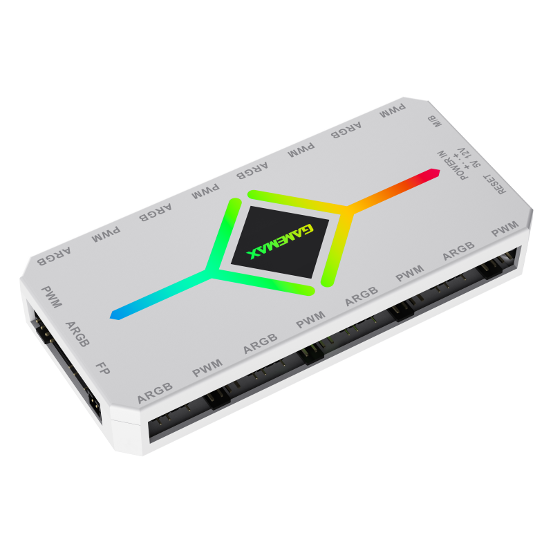 Gamemax V4.0 ARGB PWM HUB WT, Hub for Gaming Chassis