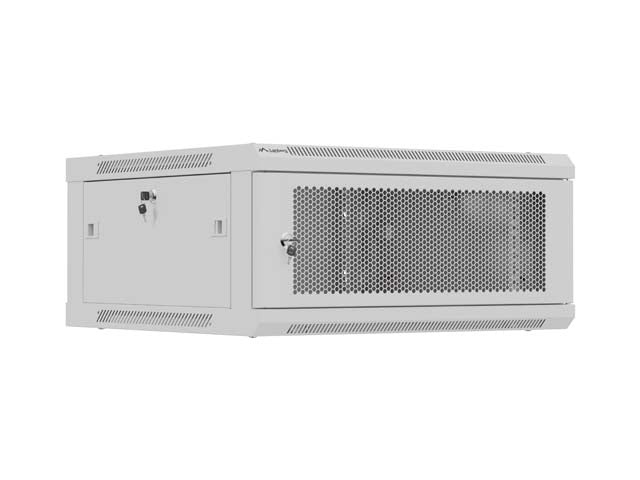 Lanberg WF01-6604-23S — Wall mounted installation cabinet 19" 4U 600X600, Grey