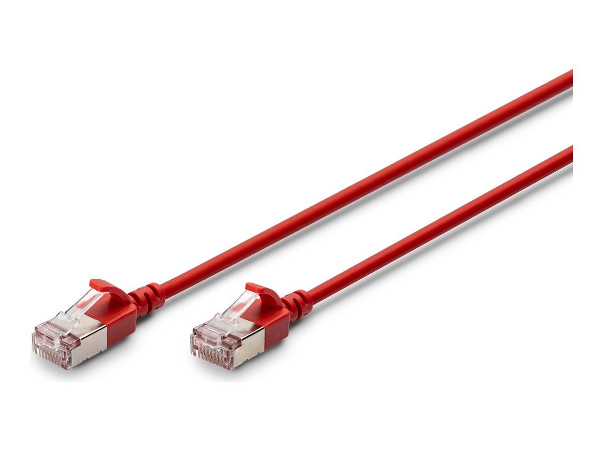 Digitus DK-1632-A-003S-R — CAT 6A F-FTP Slim Patch Cable, 0.3 m, Red