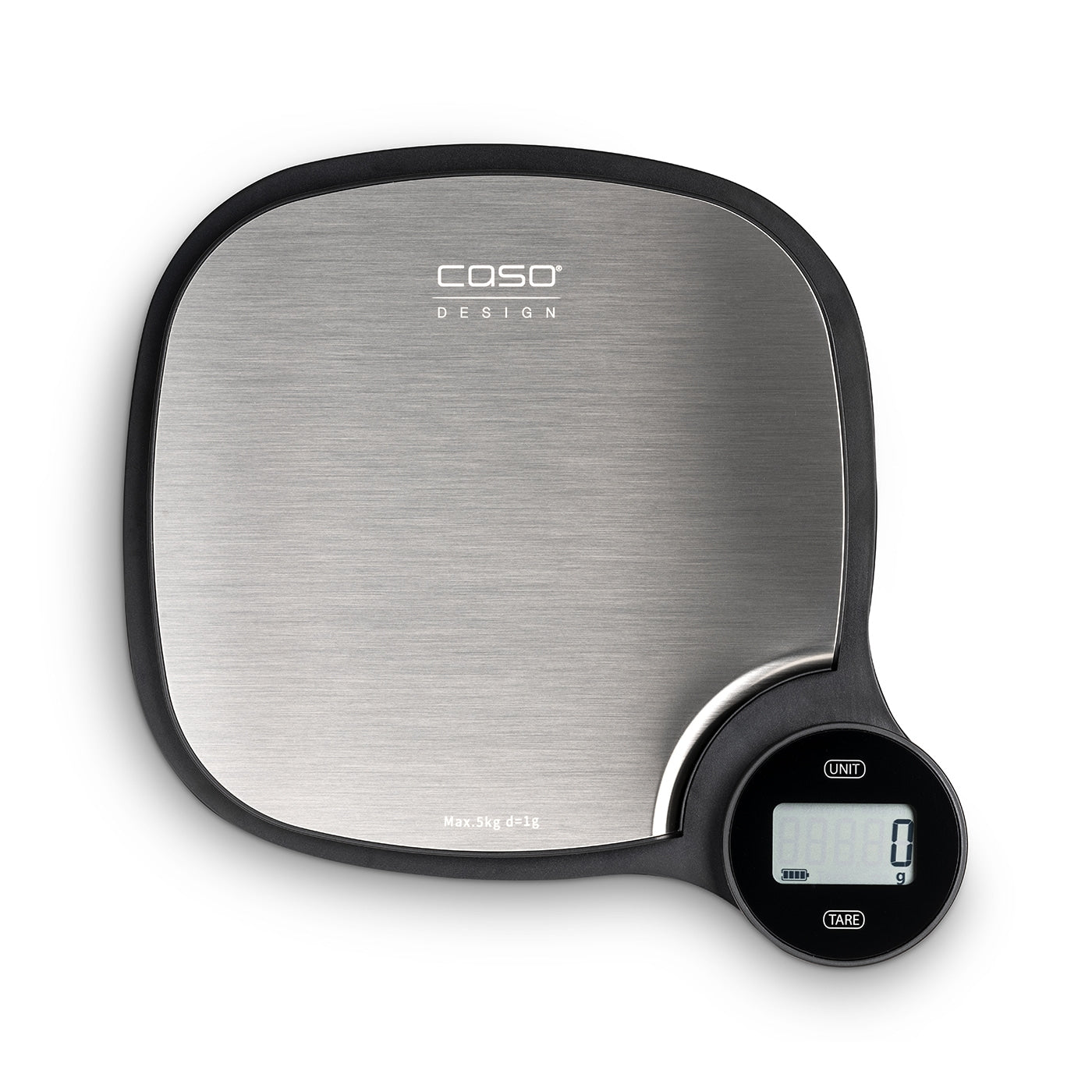 Caso Kitchen EcoMaster Scales, Maximum weight (capacity) 5 kg, Graduation 1 g, Stainless Steel