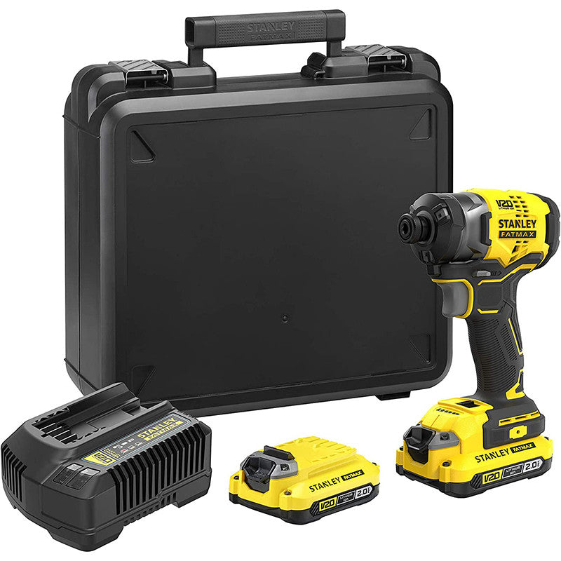 Stanley SFMCF820D2K-QW — 18V V20 Brushless 3-Speed Impact Driver - 2.0Ah Kit, 18 V, 2.0 Ah, Lithium Ion