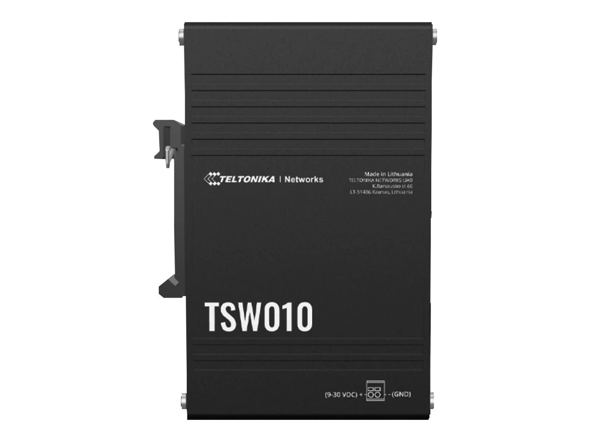 Teltonika TSW010 — Ethernet Switch, Unmanaged, Wall-mountable, 10/100 Mbps (RJ-45) ports quantity 5