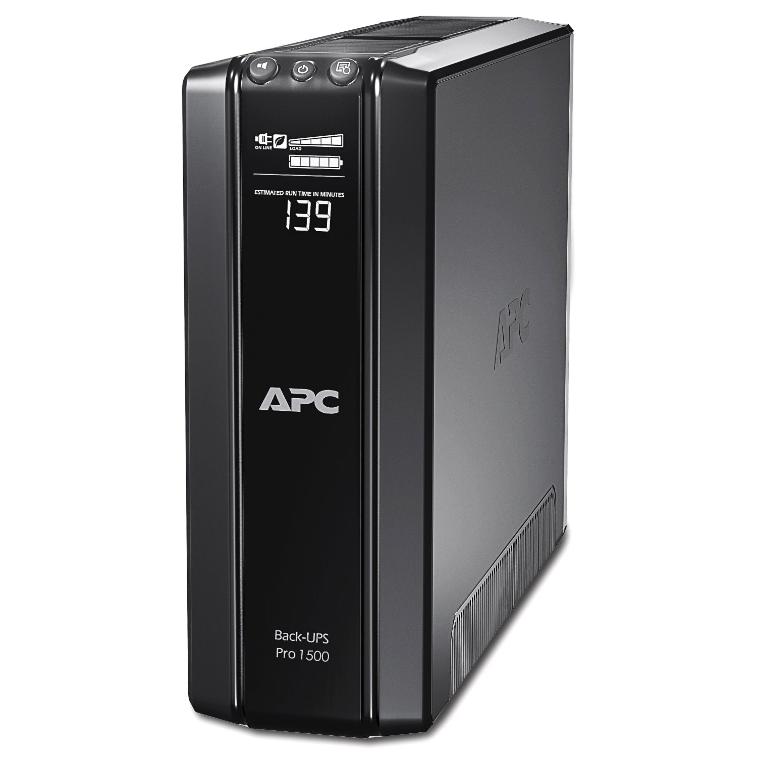 Schneider Electric BR1500GI — APC Back-UPS Pro, Tower, 10x IEC C13 outlets, AVR, LCD, user-replaceable battery, 1500 VA, 865 W, 230 V