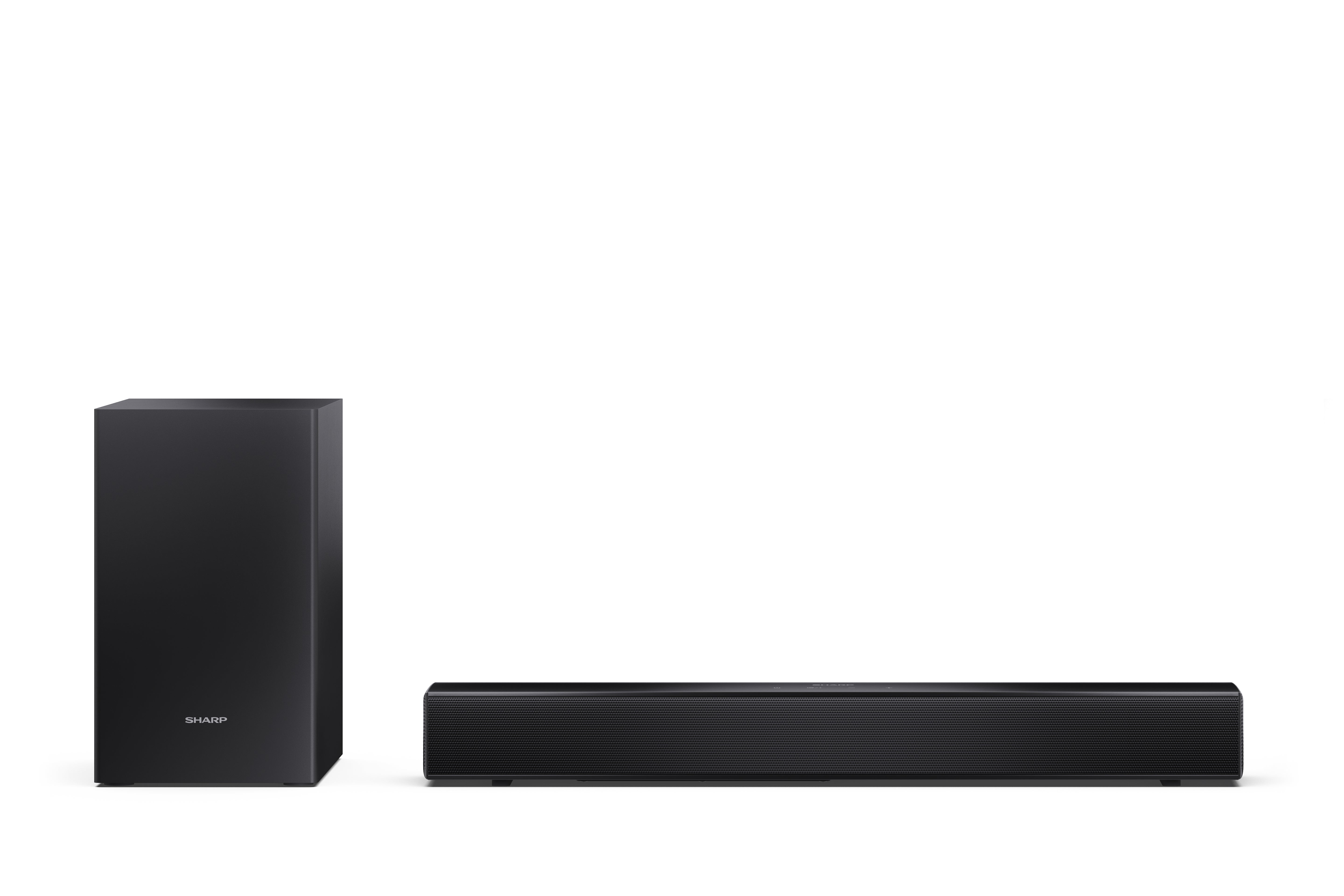 Sharp HT-SBW121 — Compact 2.1 Soundbar with Wireless Subwoofer, 240 W, Bluetooth, Wireless connection
