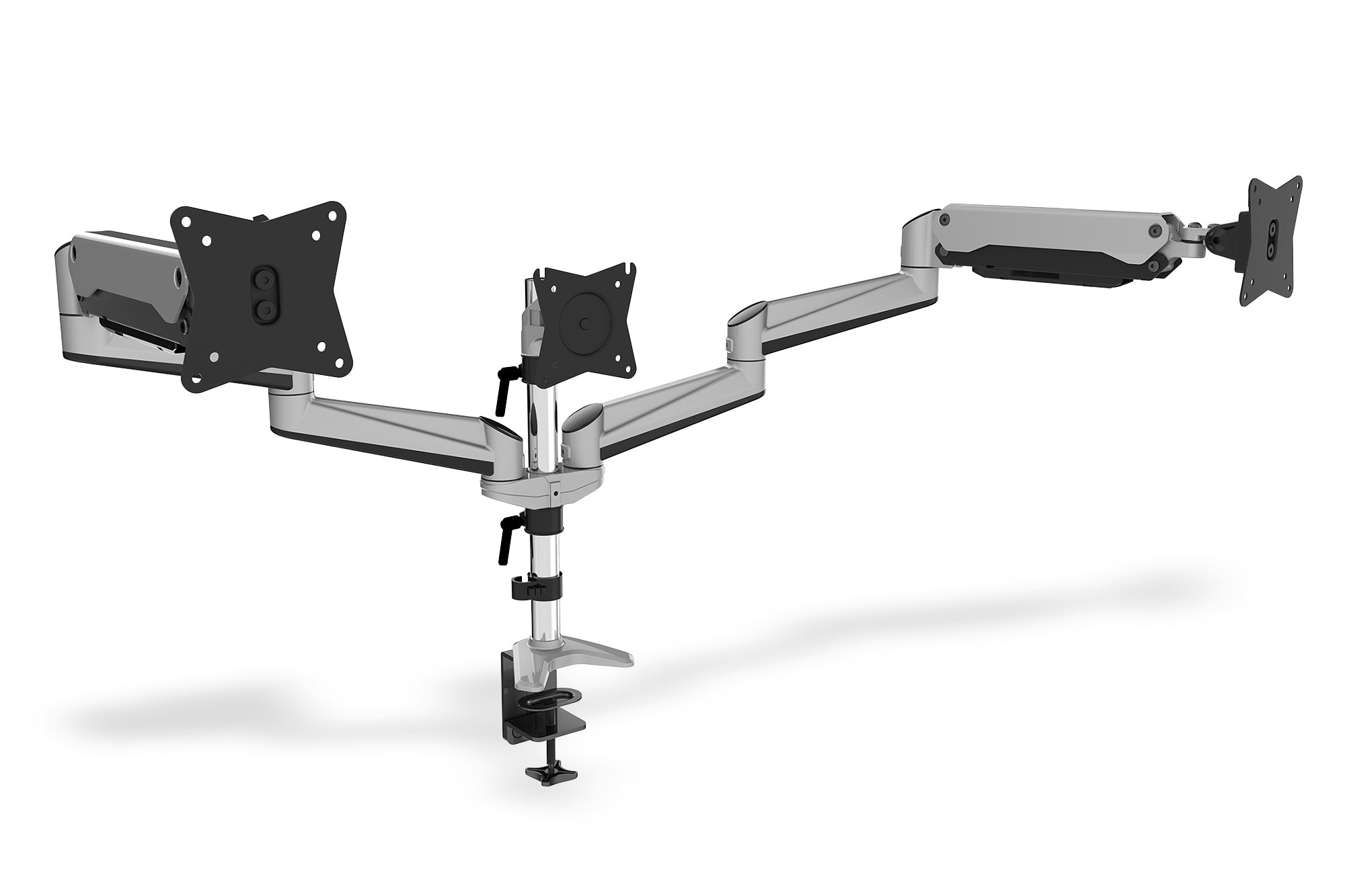 Digitus Desk Mount, Triple Monitor Gas Spring Mount DA-90363, Adjustable Height, Tilt, Swivel, 15-27 "
