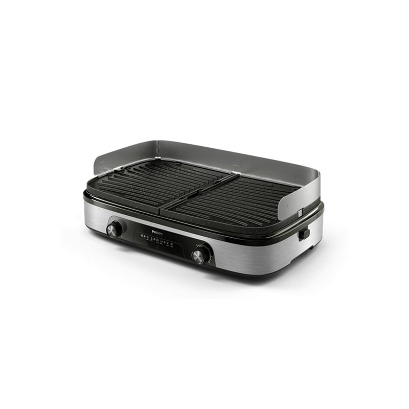 Philips HD6222/90 Table Grill, Black/Stainless Steel