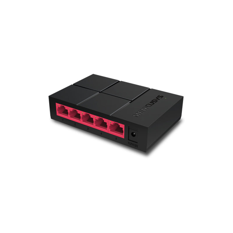 Mercusys Switch MS105G, Unmanaged, Desktop, Power supply type External