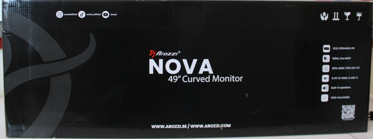 Arozzi Nova, 49 ", 32:9, 165 Hz
