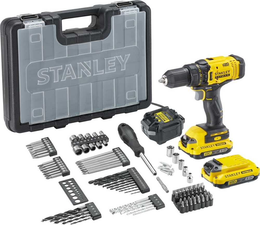 Stanley SFMCD700D2A-QW — Screwdriver Kit, 18 V, 2 Ah accumulator