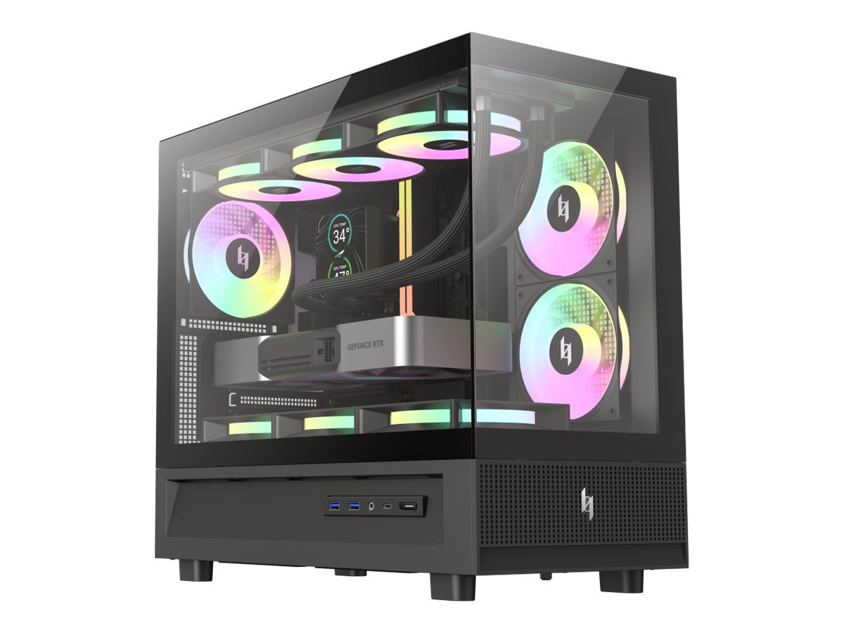 Gamemax Case NEX C31 BK, MATX/BTF