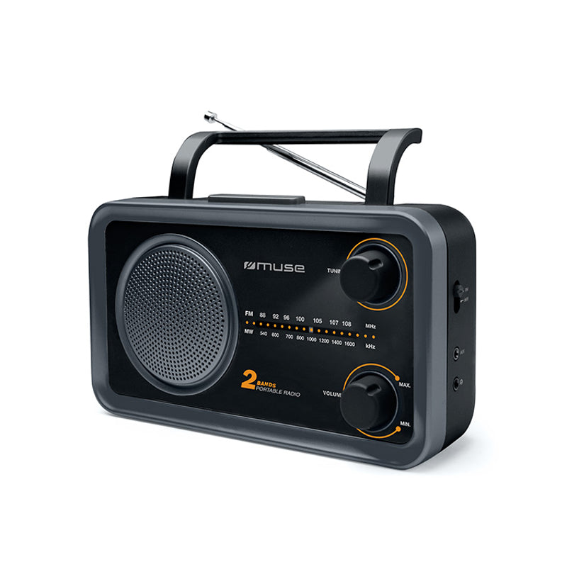 Muse M-06DS — 2-bands portable radio, AUX in, Grey