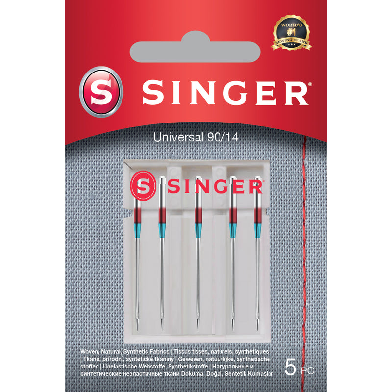 Singer Universal Needle for Woven Fabrics 90/14 5PK