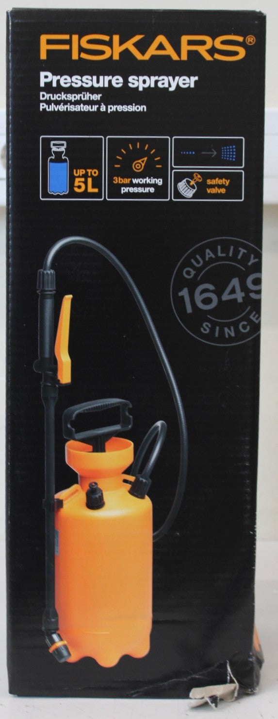 Fiskars Pressure Sprayer, 5 L
