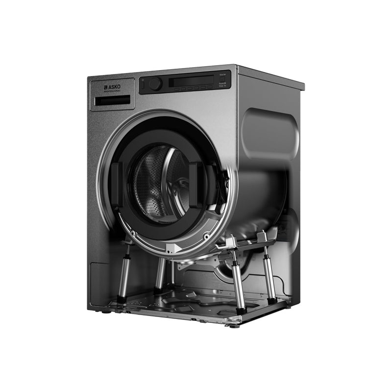 ASKO WMC8943VC.S Professional Washing machine, Front loading, 9 kg, 1600 RPM, Depth 70.6 cm, Stainless steel