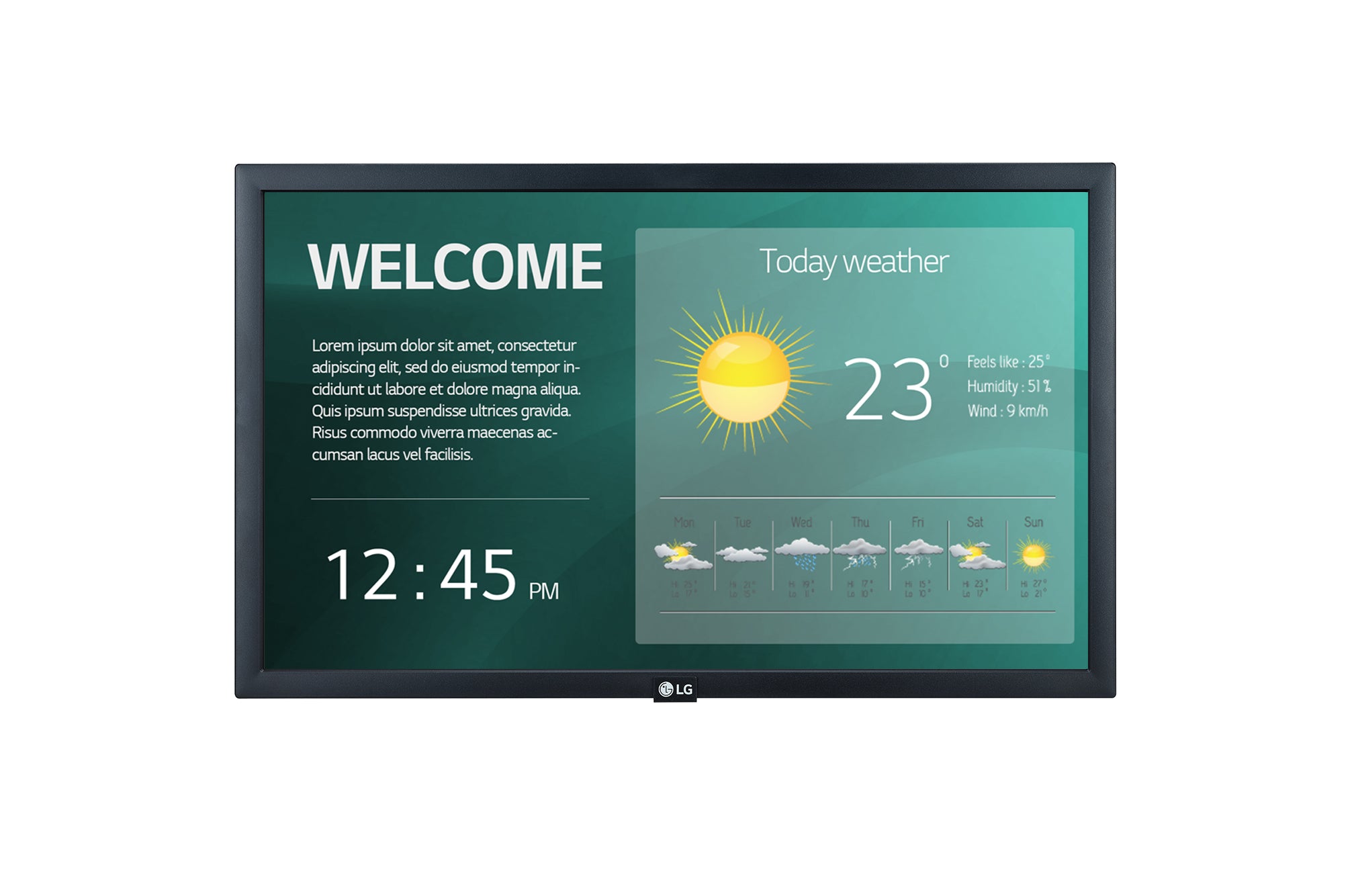 LG 22SM3G, 21.5 ", Landscape, 16/7