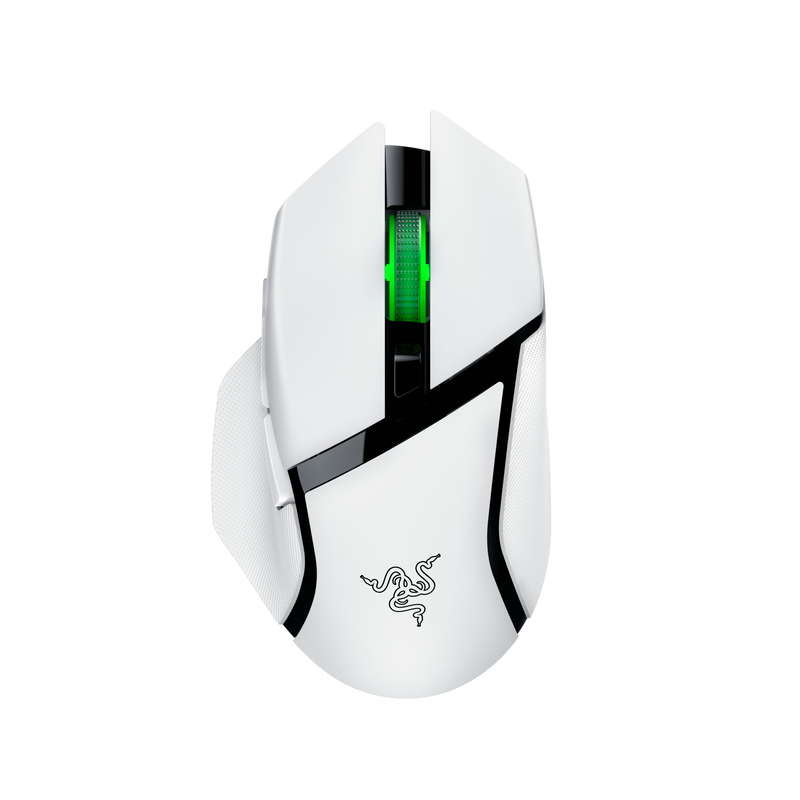 Razer Basilisk V3 X HyperSpeed — Gaming Mouse, Wireless, Bluetooth, White