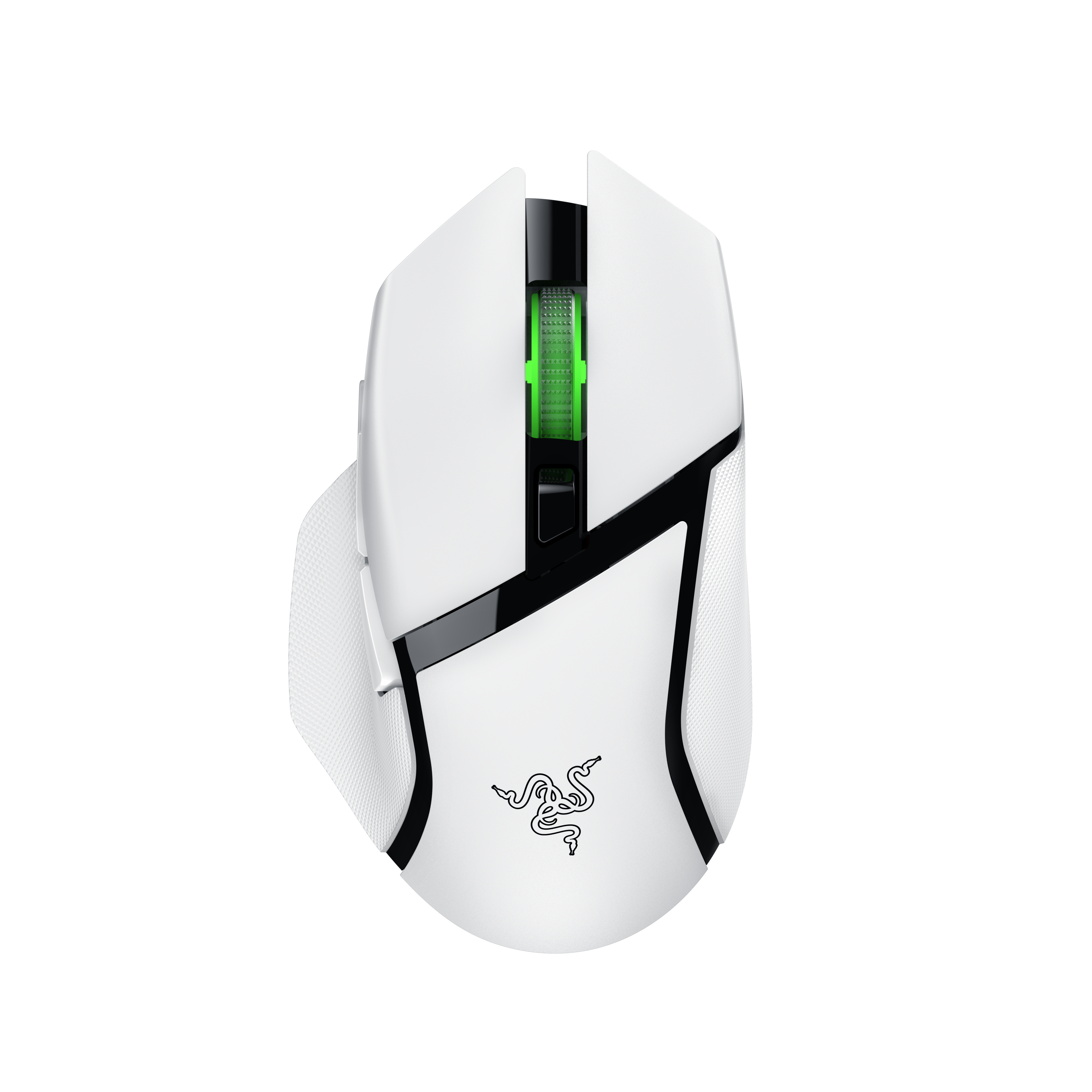 Razer Basilisk V3 X HyperSpeed — Gaming Mouse, Wireless, Bluetooth, White