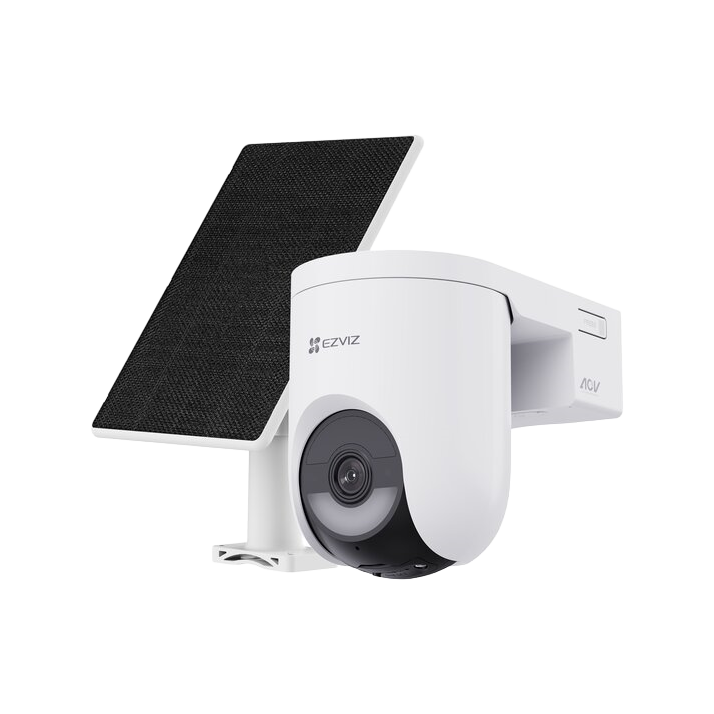 EZVIZ CS-HB8c — Battery-Powered PT Camera Kit with Solar Panel, Dome, 4 MP, 4mm
