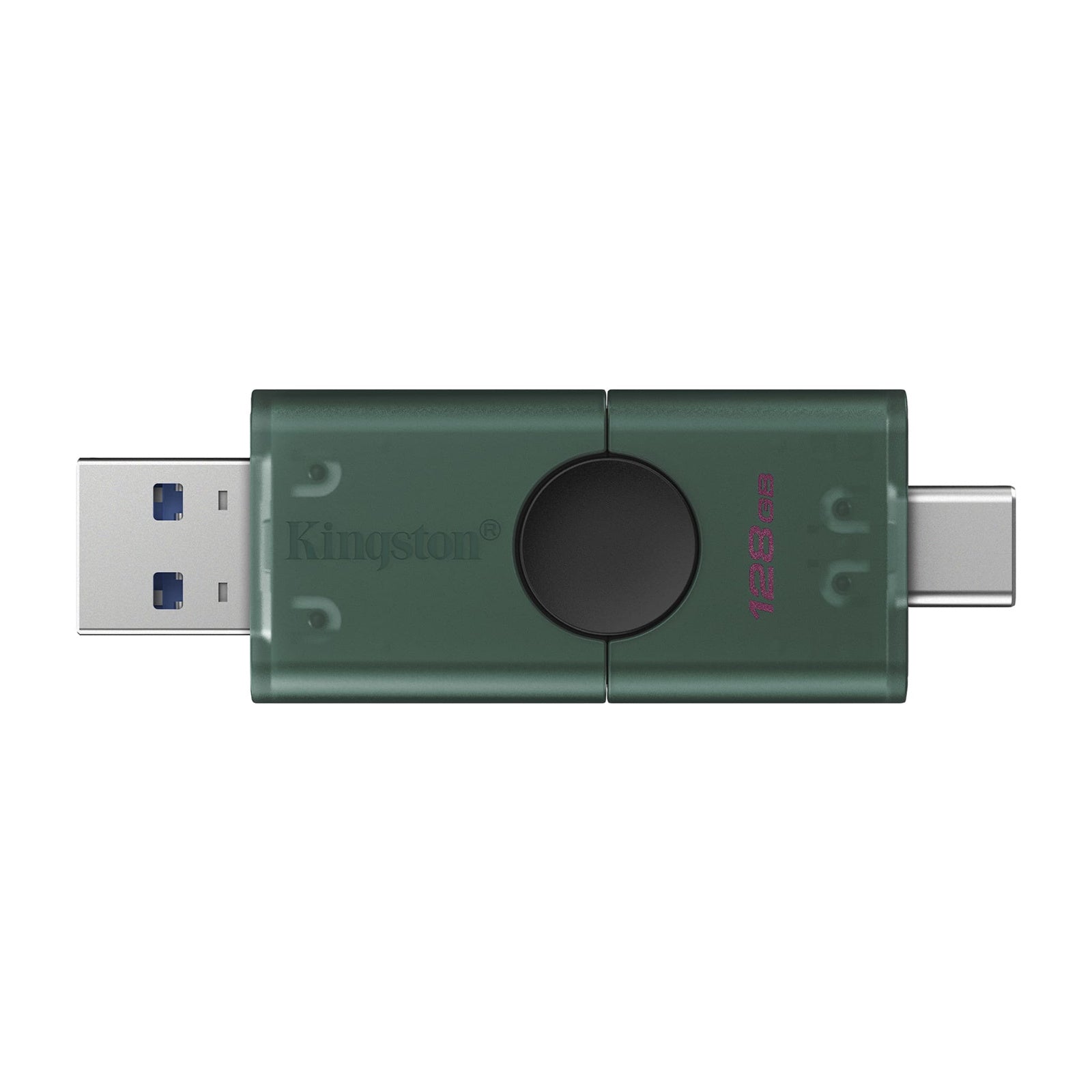 Kingston DataTraveler Duo, 128 GB, USB Type-C/Type-A, Black/Green