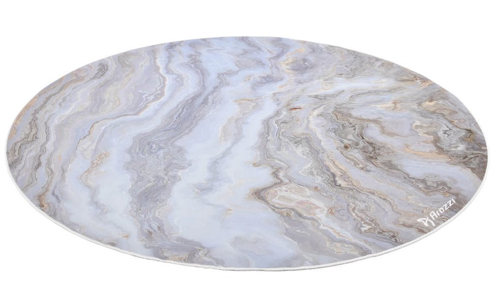 Arozzi Zona Round Floor Pad, White Marble
