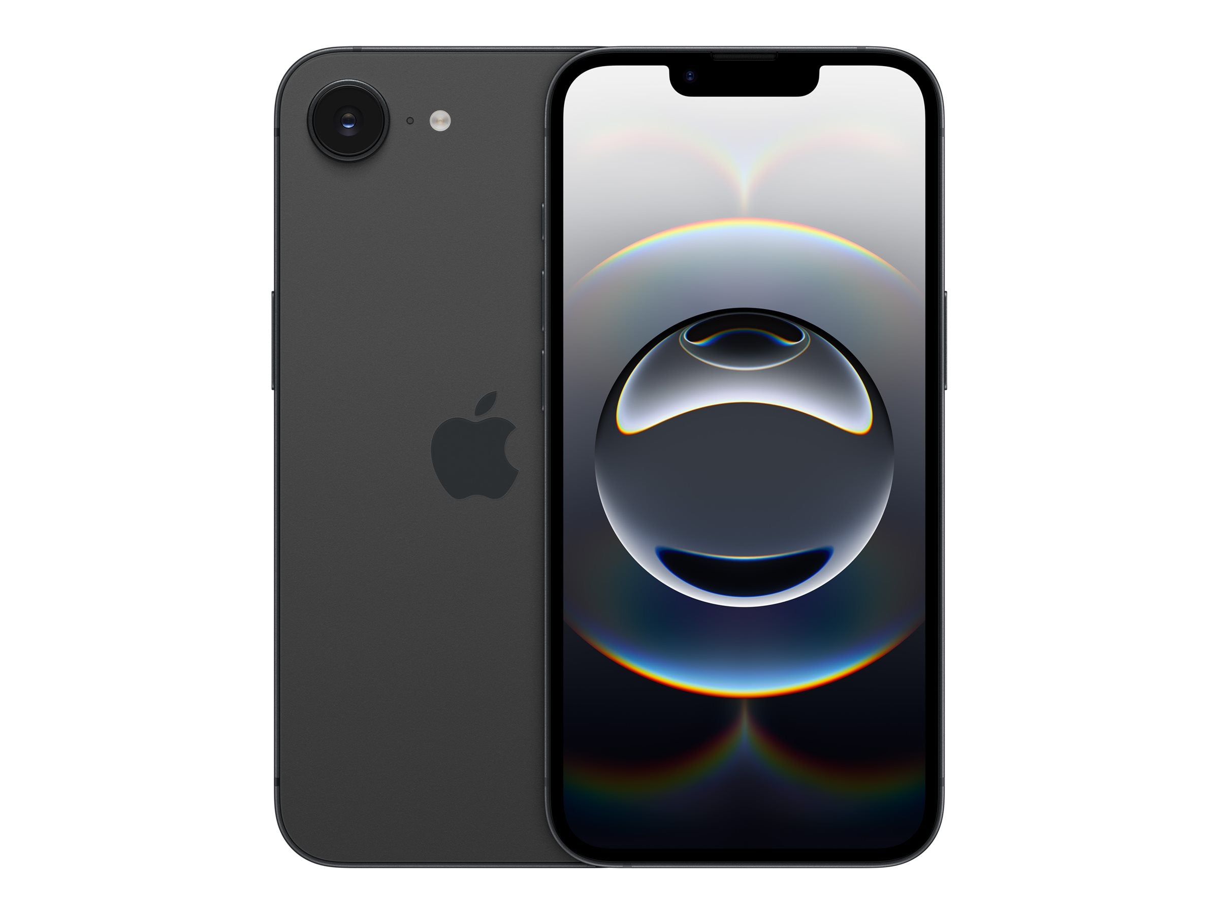 Apple iPhone 16e, Black, 6 ", Super Retina XDR