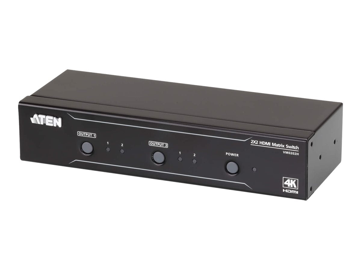 Aten VM0202H — 2x2 4K HDMI Martrix Switch, Warranty 36 month(s)