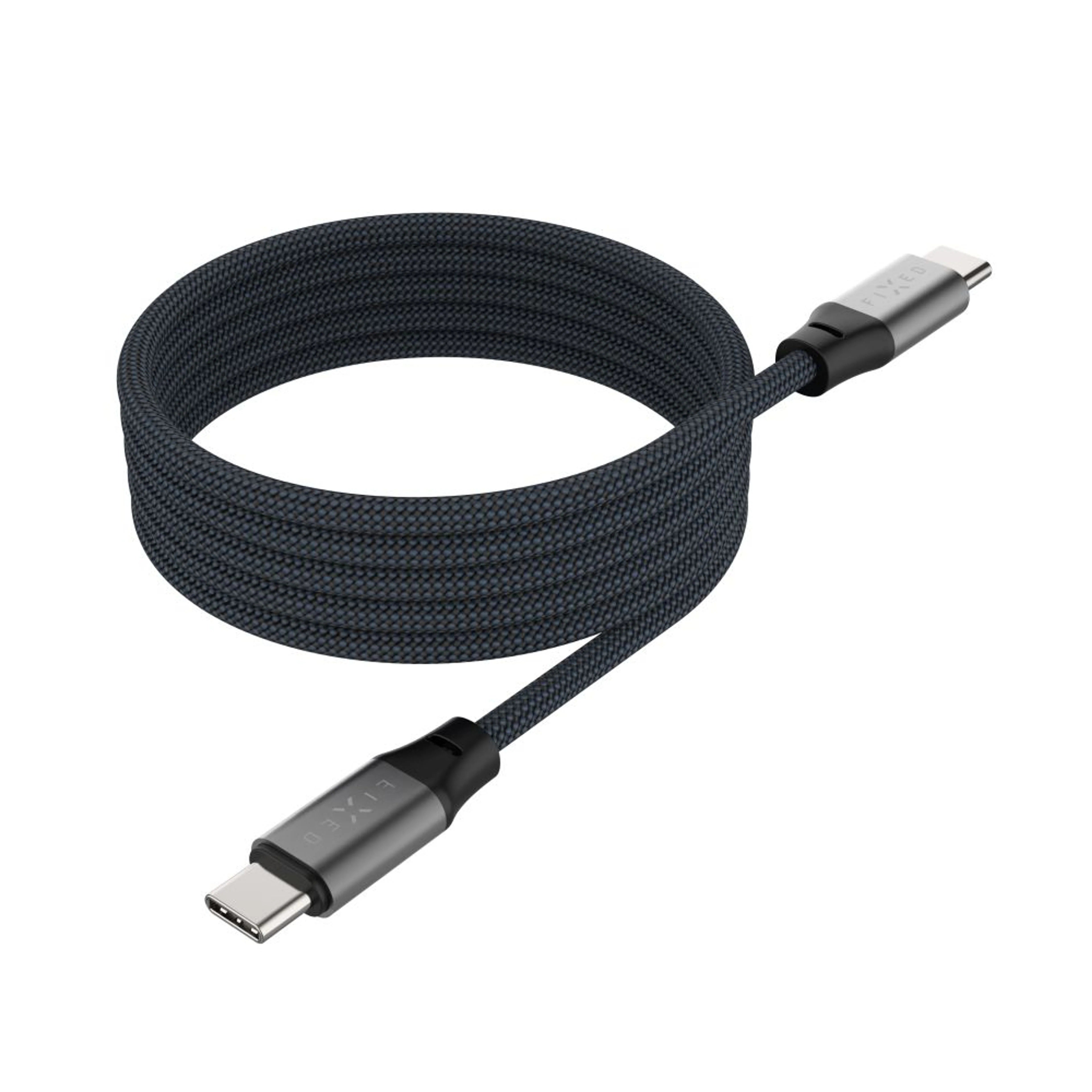 Fixed FIXDBM-CC12-GR — Magnetic Braided Cable USB-C/USB-C, USB 2.0, Gray
