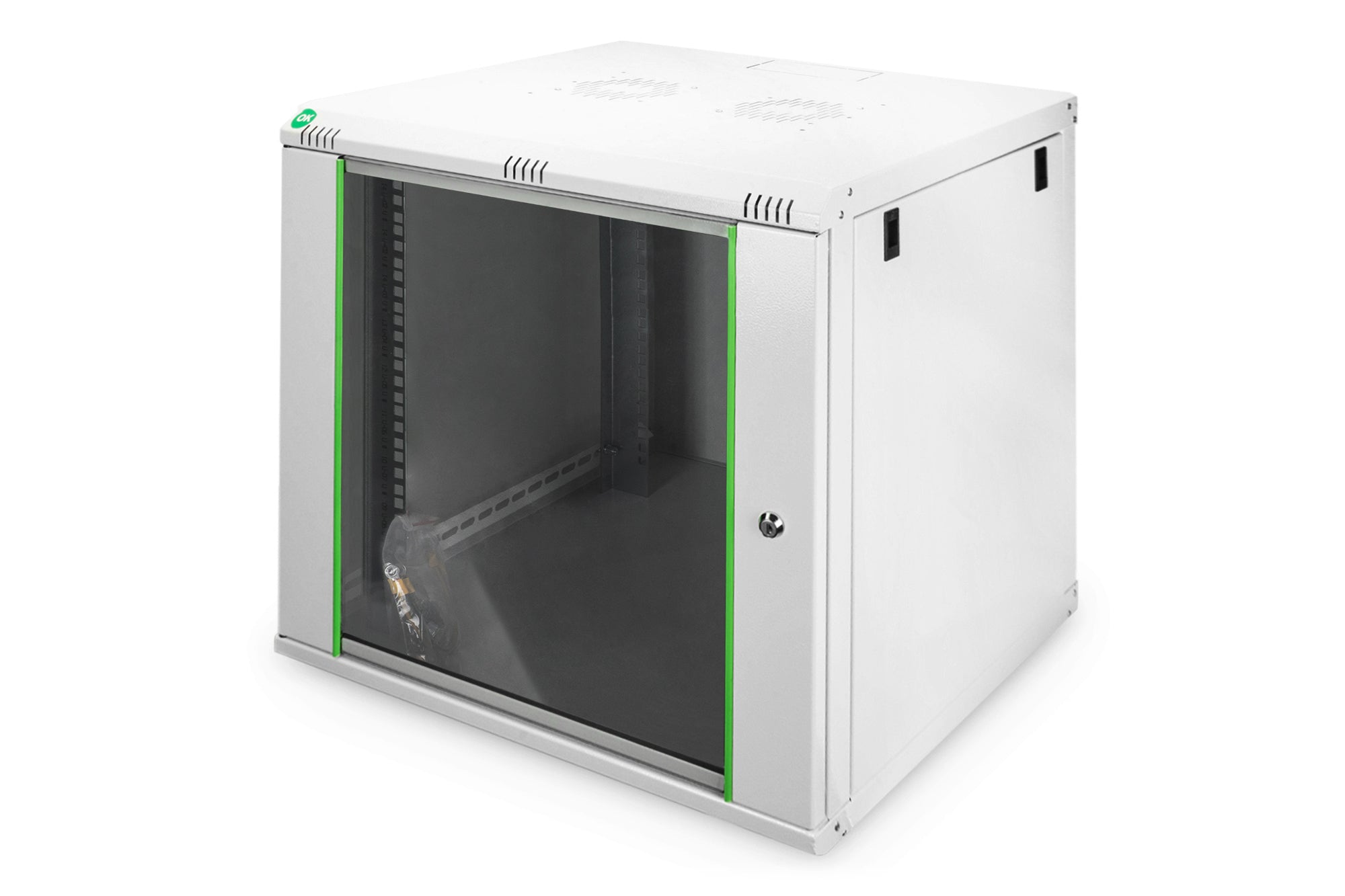 Digitus DN-19 12U-6/6-EC — Wall Mounting Cabinet, Light Grey