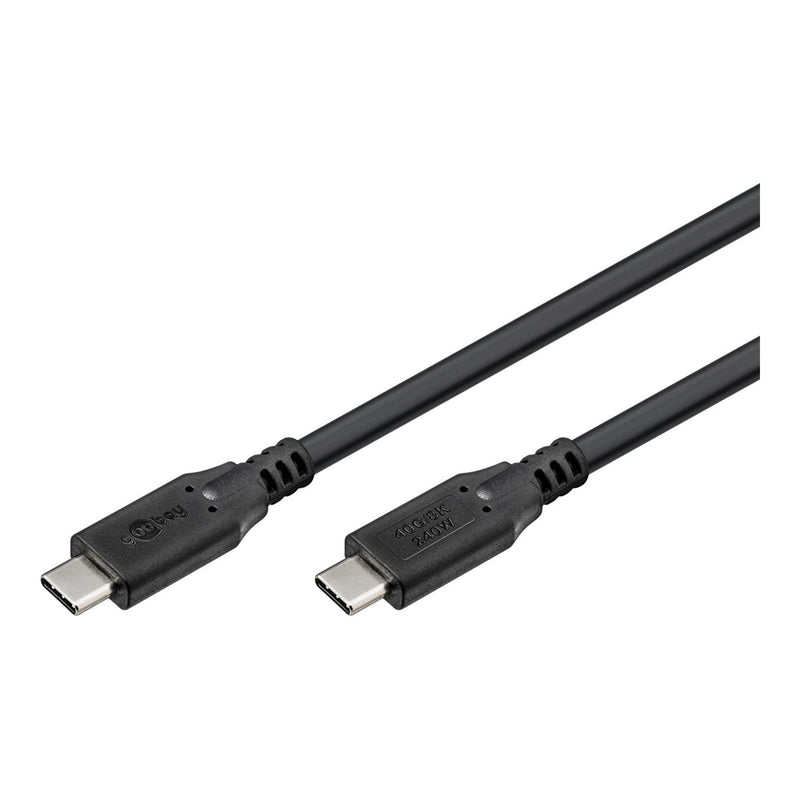 Goobay 74185 — USB-C Cable, USB4, 240 W, 40 Gbit/s, Power Delivery, 1.8 m