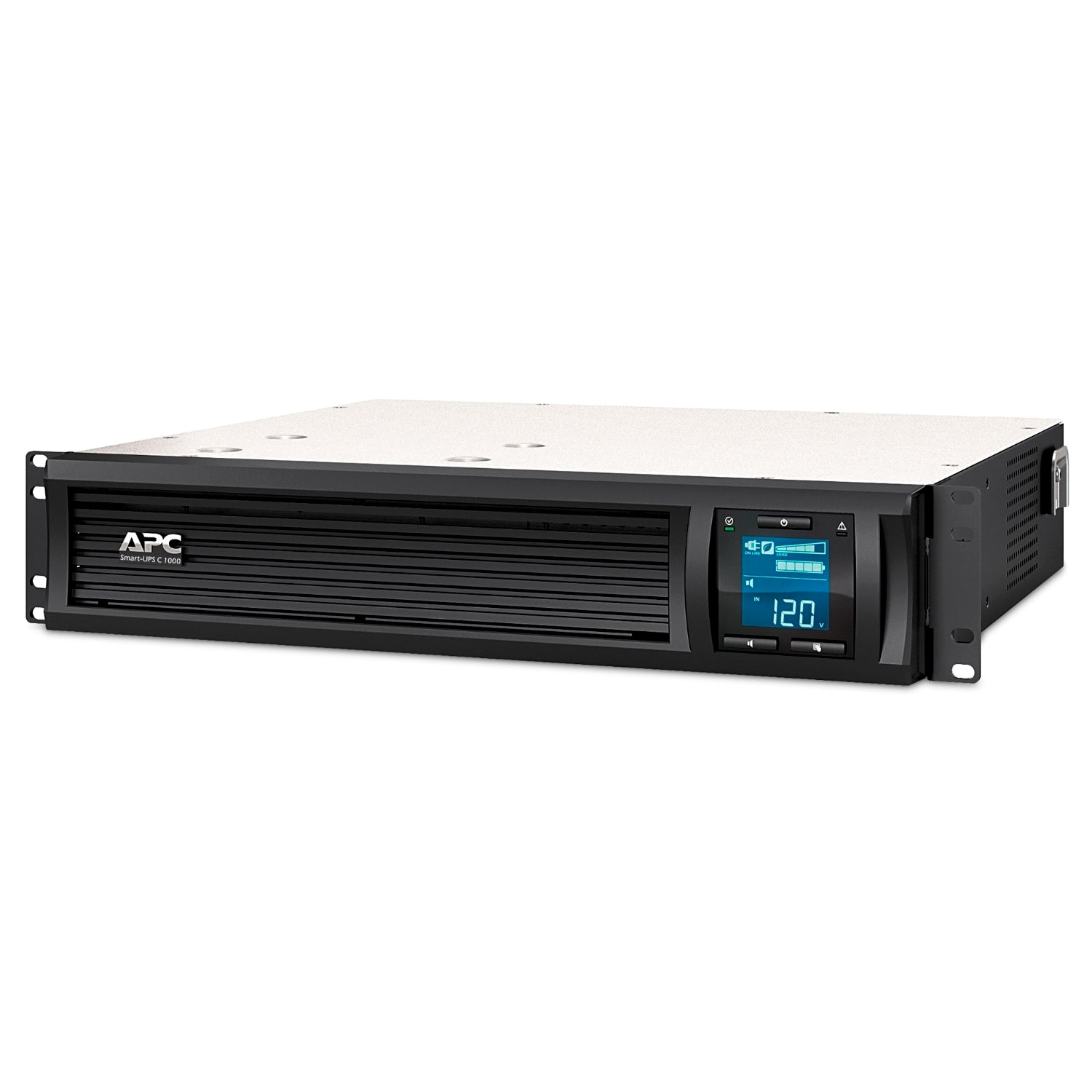 Schneider Electric SMC1000I-2UC — APC Smart-UPS C, Rackmount 2U, 4x IEC C13 outlets, SmartConnect port, USB and serial communication, AVR, graphic LCD, 1000 VA, 600 W, 230 V