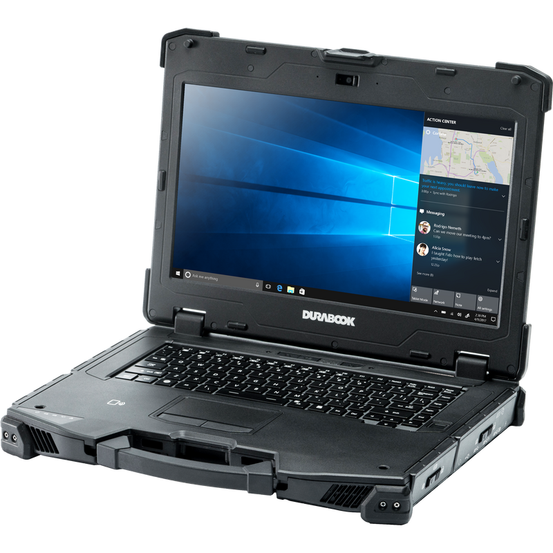 Durabook Z14I, Black, 14 ", Touchscreen