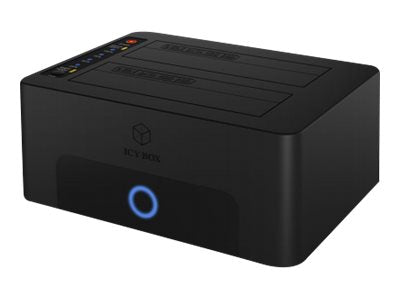 Raidsonic IB-1232CL-U3 Dockingstation, 2x SATA 2.5" and/or 3.5" to 1x USB 3.2 Gen 1 Host + UASP — Icy Box